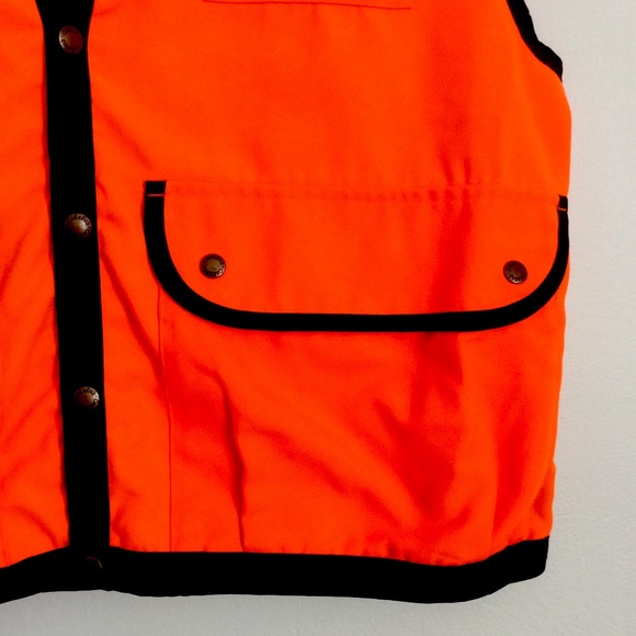 Cabela’s High Visibility Bright Orange Safety Work Hunting Vest Sz L-XL - Picture 4 of 13